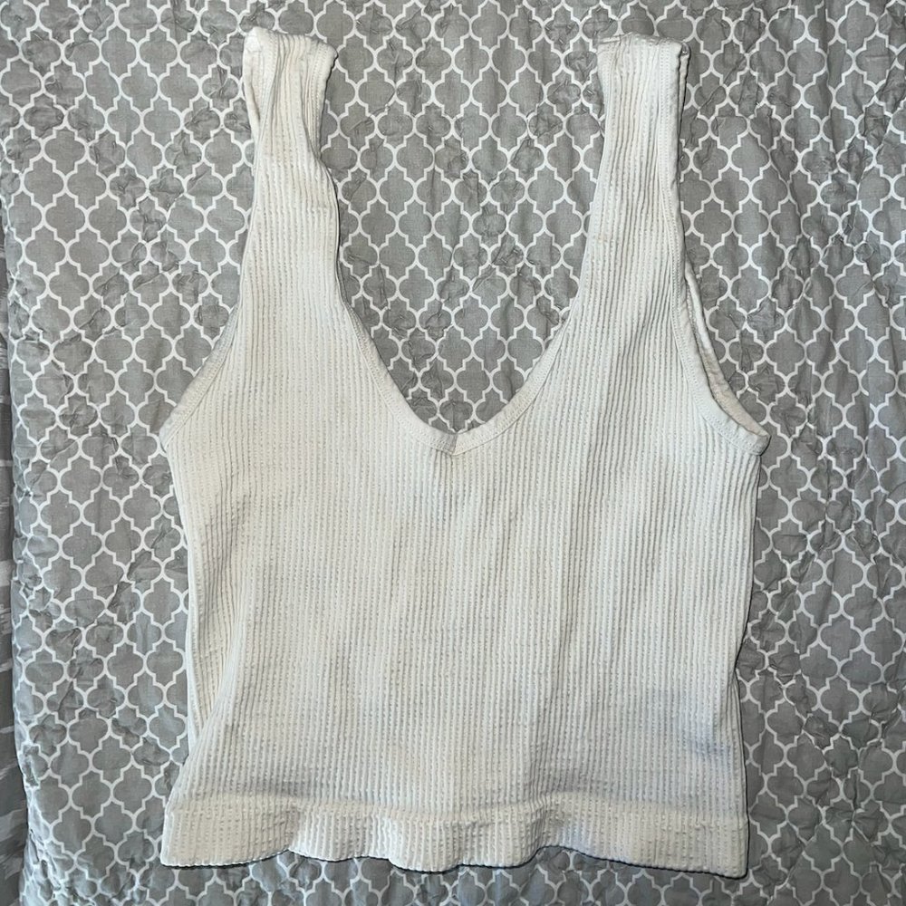 Cream Tank Top